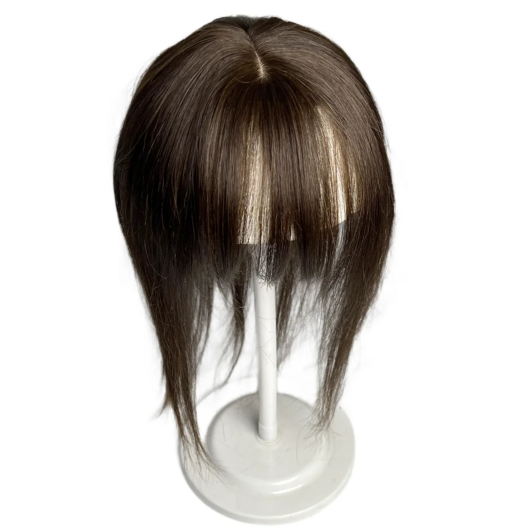 القبعات العالية للنساء شعر بشري حقيقي ثلاثية الأبعاد الشعر البشري القبعات العالية للنساء مع ترقق الشعر الجزء الأوسط كليب في الانفجارات النساء قطع الشعر