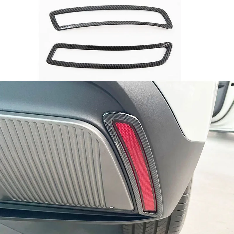 For MG 4 MG4 EV Mulan Hatchback 2022 2023 2024 ABS Chrome Rear Foglight Cover Fog Light Lamp Trims Decoration Car Styling