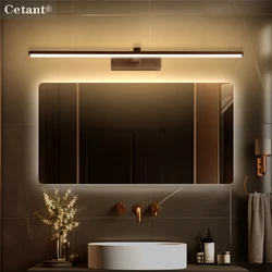 LED Wall Lamp 40/60/80/100cm Mirror Decor Lighting Modern Long Strip Light For Bathroom Washroom Kitchen Indoor Luminaire Lustre