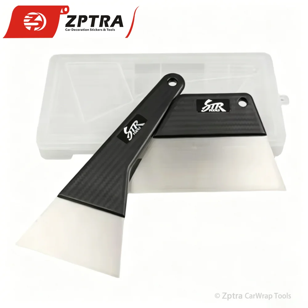 2 Pcs High Quality PP & Stainless Steel Car Packaging Window Scraper Film Sticking Tool Tint Tools Car Wrap Film Sticking Tool