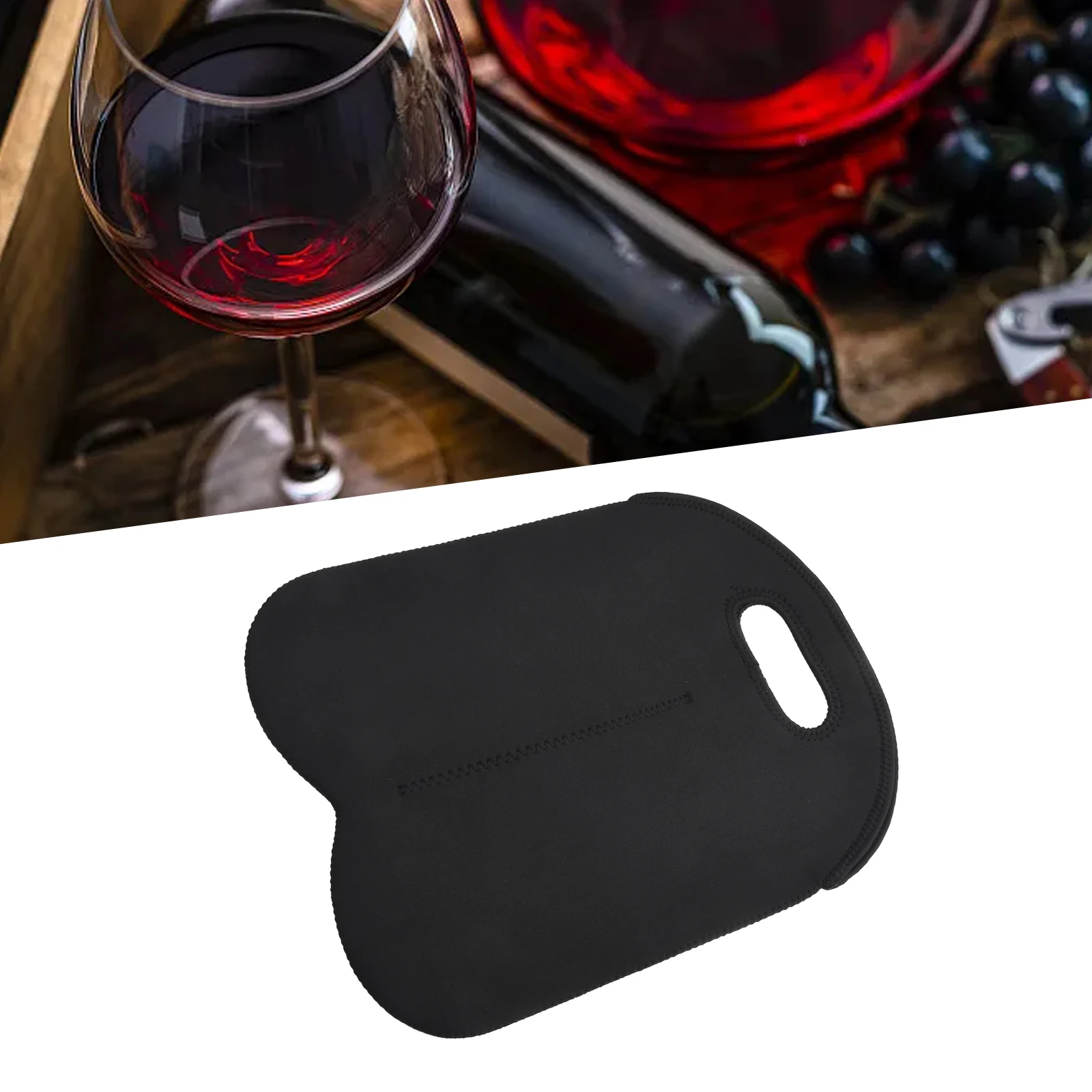 ขวดไวน์ฉนวน Neoprene กระเป๋า Tote Carrier Cooler Case สําหรับพกพาขวดไวน์ 2 ขวดเก็บเครื่องดื่มของคุณเย็นและปลอดภัย