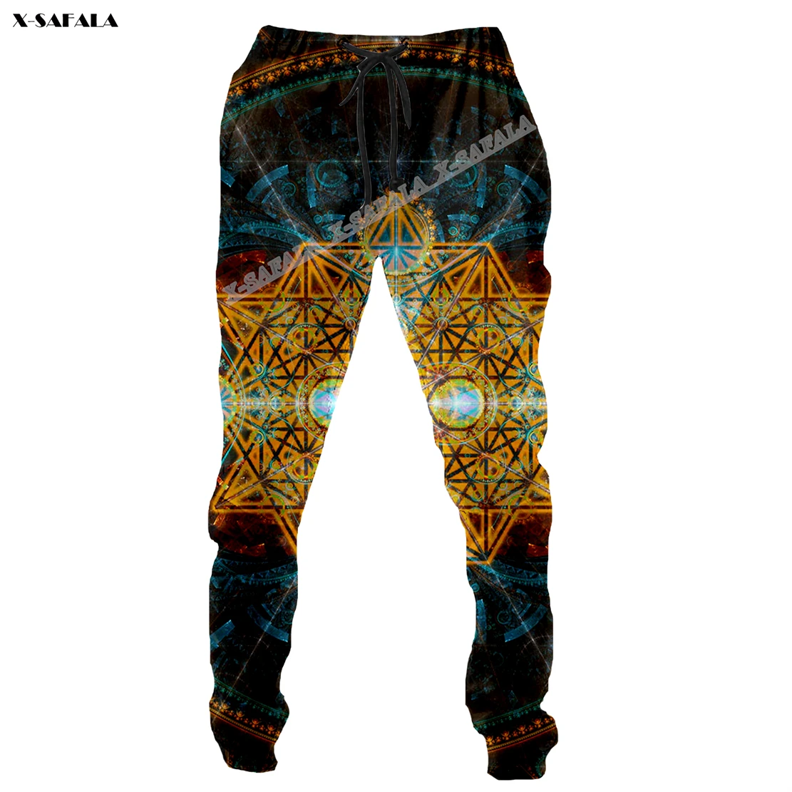 

Sacred Geometry Flower 3D Printed Trousers Men Sweatpants Casual Long Jogger Loose Sports Pants Samurai Harajuku