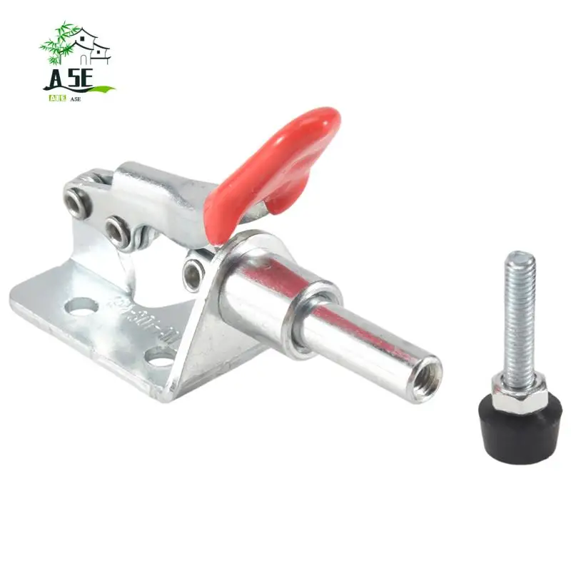 

A05E-4Pcs GH-301AM 45Kg Toggle Clamp Quick Release Pull Action Vertical/Horizontal Type Clamps Hand Tool For Woodworking