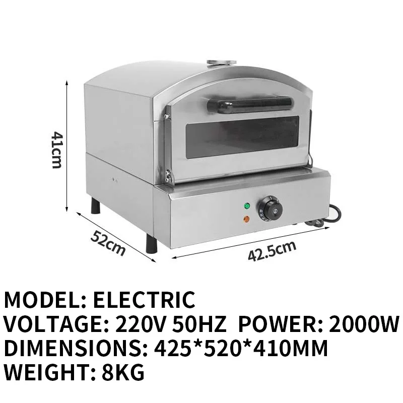 Stainless Steel Express Pizza Oven Gas Outdoor Electric Indoor Smokeless Dual‑Use Grill