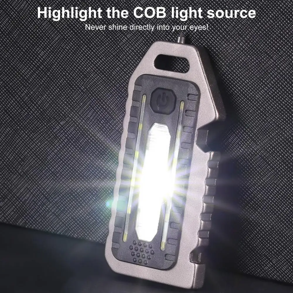 Convenient Waterproof Lightweight 4-in-1 Multifunctional LED Torch with Whistle Bottle Opener Hiking Supplies