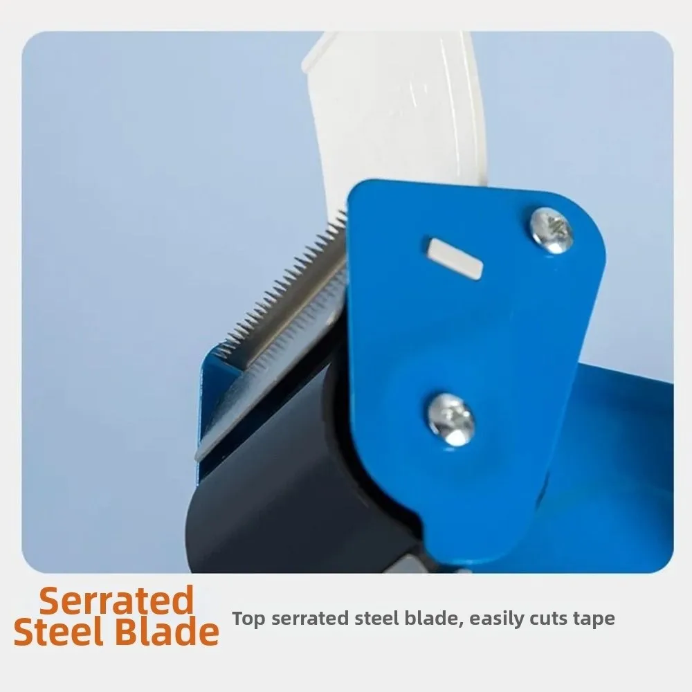 Manual Tape Sealing Packer Capable 5cm Width Heavy Duty Packaging Tape Dispenser One-handed Operation Sealing Tape Holder Office