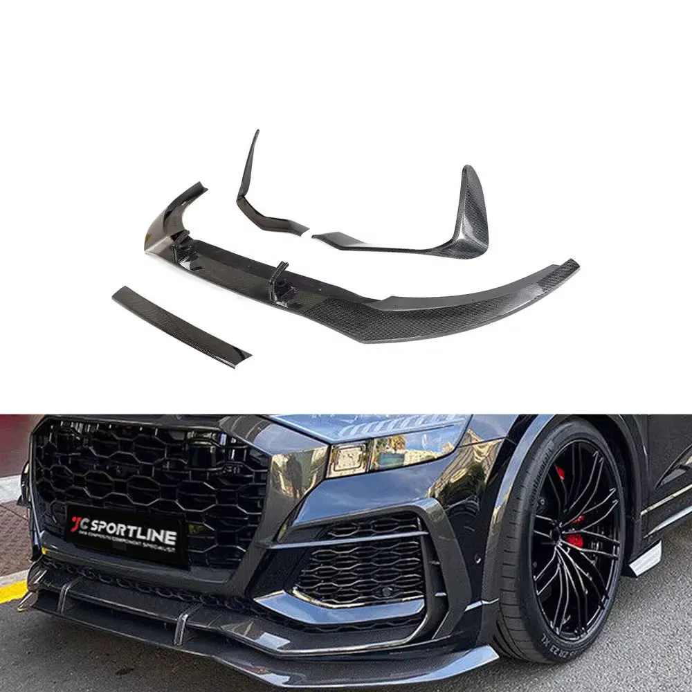 

JC Sportline RSQ8 Carbon Fiber Front Lip Splitter for Audi RSQ8 Sport Utility 4-Door 2019-2023