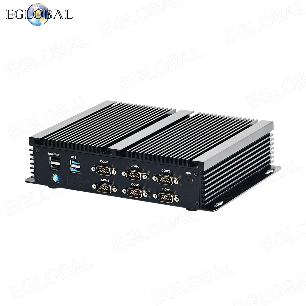 EGLOBAL Industrial Mini PC i5-7300U/8260U 32G RAM 512G SSD Desktop Computer Windows11 HDMI 6*COM 2*LAN PS/2 SIM Industrial PCs