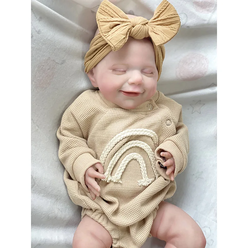 

19inches April Full Body Vinyl Assembling Reborn Baby Dolls Sleeping Baby Boy 3D Skin with Visbile Veins Waterproof