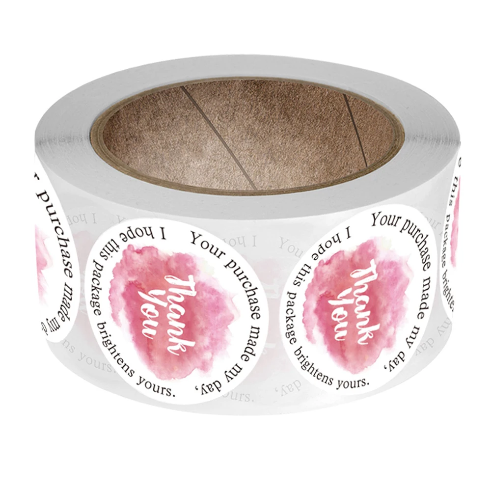 500 قطعة من ملصقات شكرًا لك، ملصقات قوية ذاتية اللصق، مثالية للهدايا، تغليف DIY لحفلات الزفاف #5