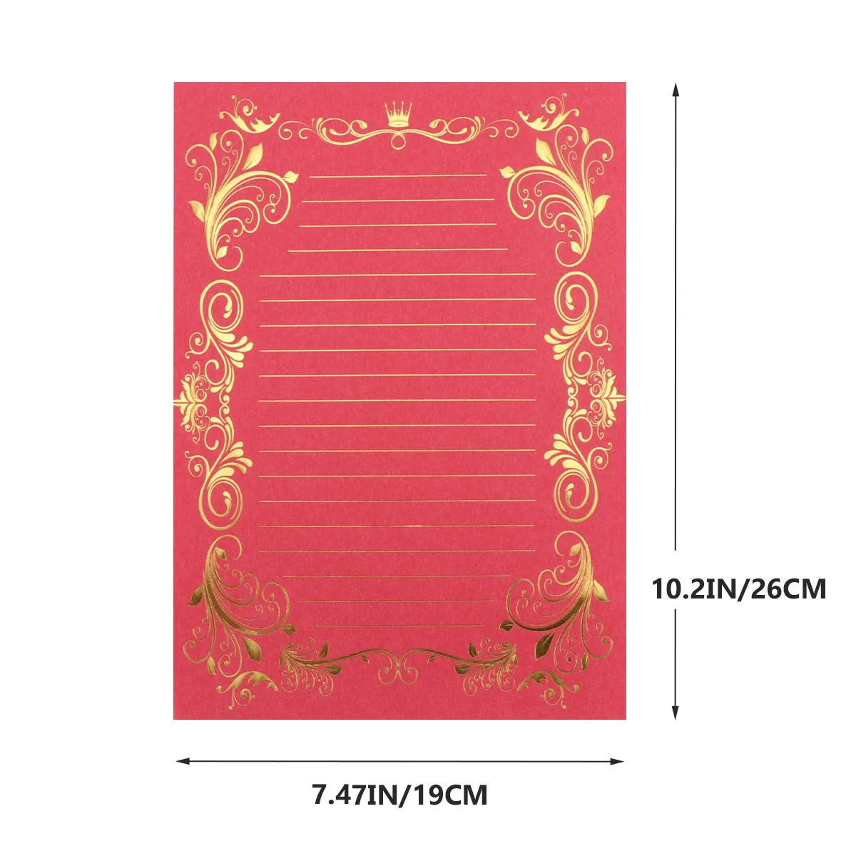 4Sets Vintage Writing Paper Retro Letter Stationery Paper Smooth Printed Sheets for Love Letters Note Taking Creative Gift