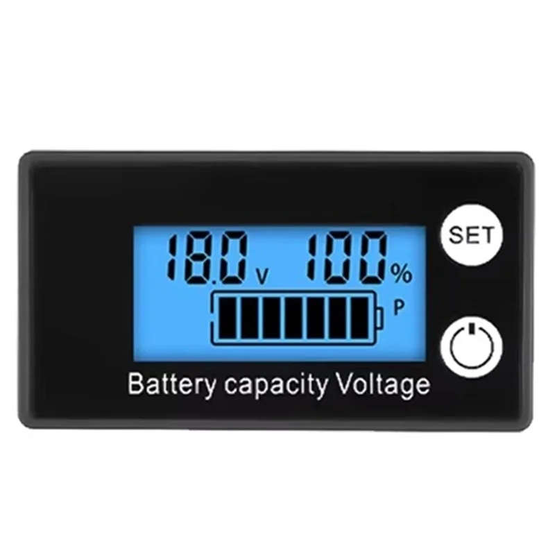 Battery Voltmeter DC 8-100V Capacity Indicator Power Meter Lithium Lifepo4 Lead-Acid Cell 12V 24V 48V LCD Screen-Hot