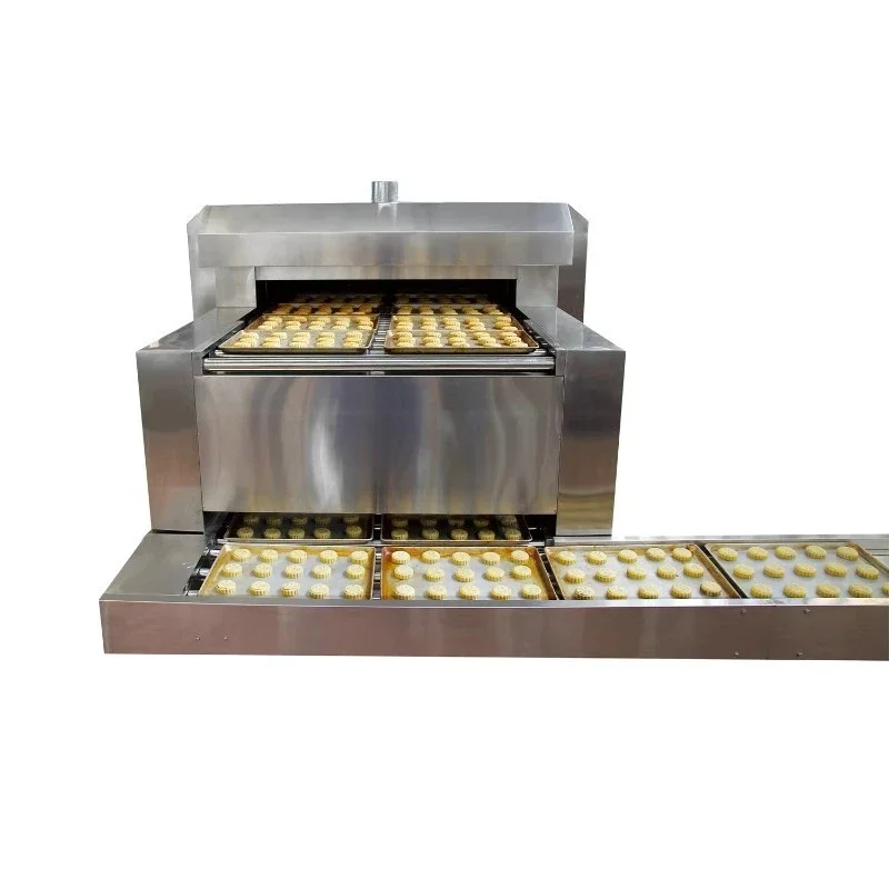 Automation Continuous Electric or Gas Fired Bakery Tunnel Customized Length Oven for Burger Toast Loaf Bread Cookies Customized