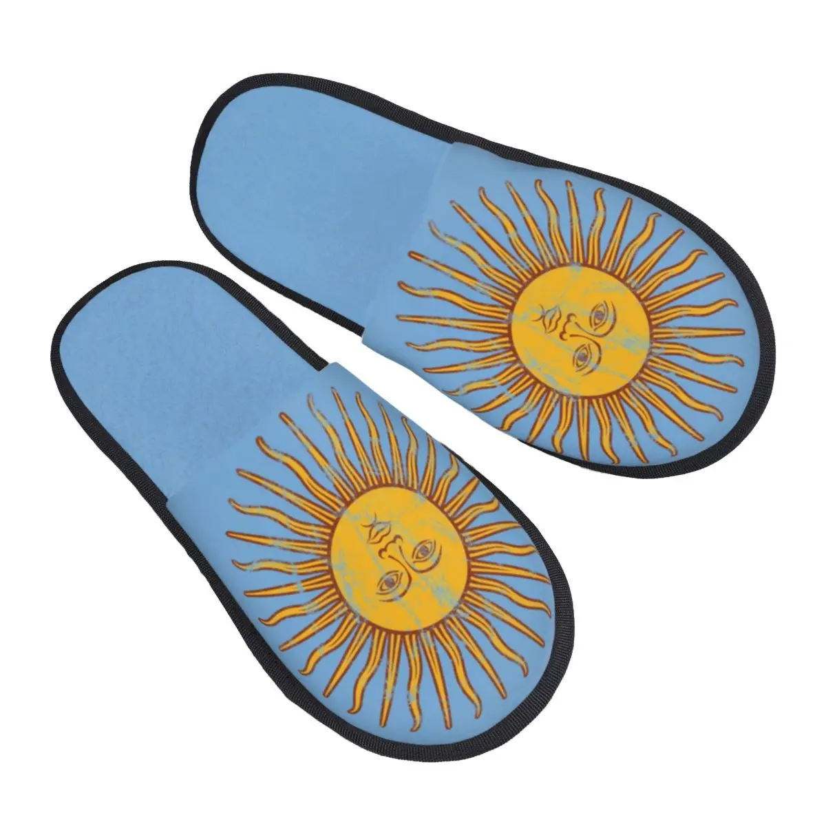 

Custom Print Women Flag Of Argentina House Slippers Soft Warm Sun Of May Memory Foam Fluffy Slipper Indoor Outdoor Shoes