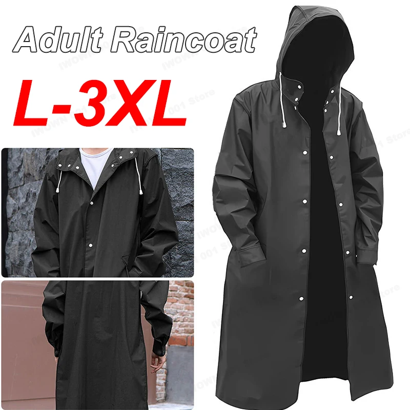 

Мужской плащ, портативный женский непромокаемый пончо, куртки для взрослых, дождевик свободного размера для мужчин, длинный дождевик, дождевик, костюм