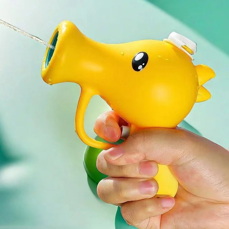 New Cartoon Peashooter Handheld Water Blaster Summer Toy Outdoor Beach Pool Kids Water Fighting Game Supply