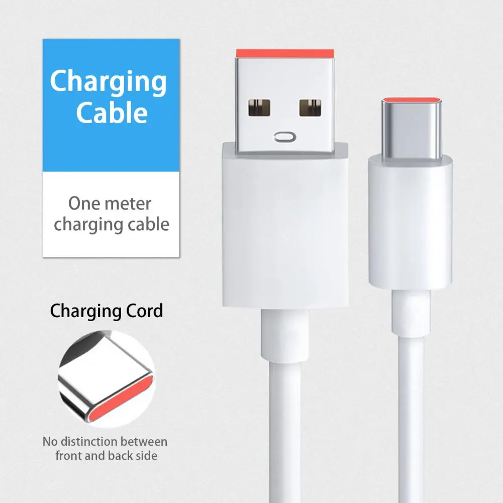 Cable de carga de 100/150/200cm, accesorios para teléfono ampliamente compatibles, Cable de datos para teléfono inteligente tipo C, Cable cargador de repuesto