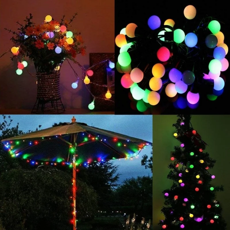 

Solar String Ball Fairy Lights Waterproof Outdoor 100LED Solar String Lights Decorated Garden Christmas Holiday light