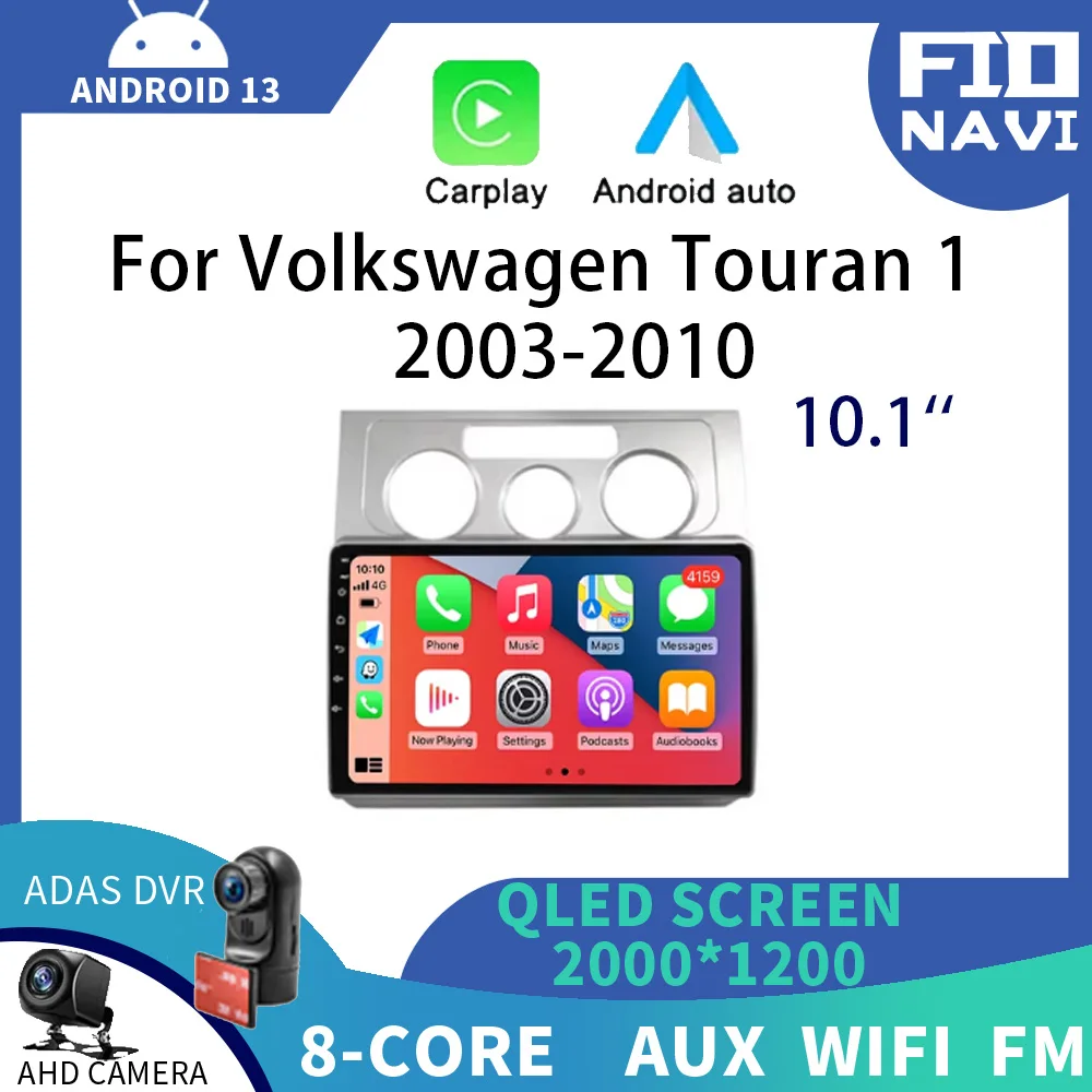 

Android 13 Car Radio For Volkswagen Touran 1 2003 - 2010 Carplay Navigaion Auto GPS 4G WIFI Multimedia Stereo Video Player QLED