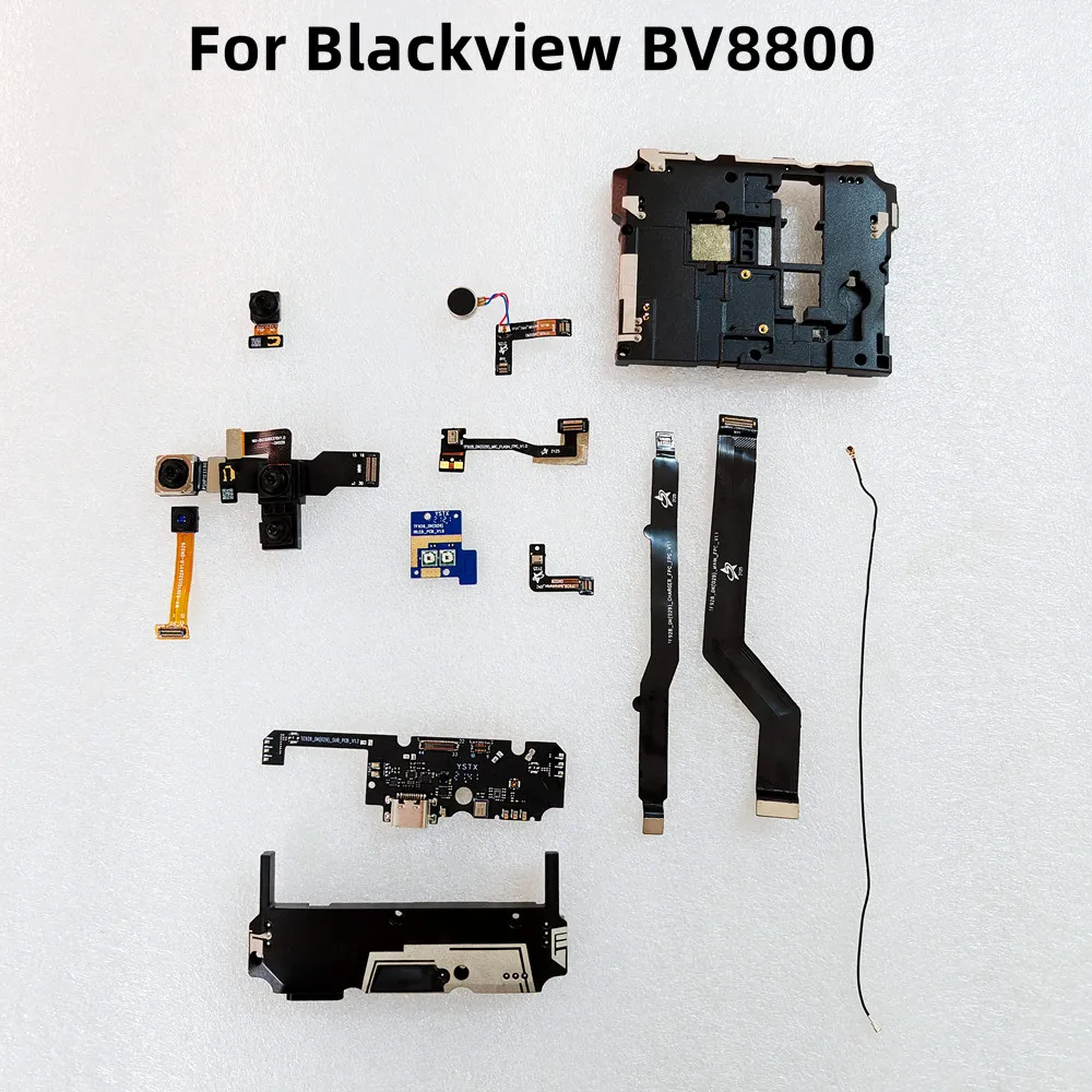 For Blackview BV8800 USB Charging Dock Board Main cable Camera Earpiece Speaker Antenna module  parts