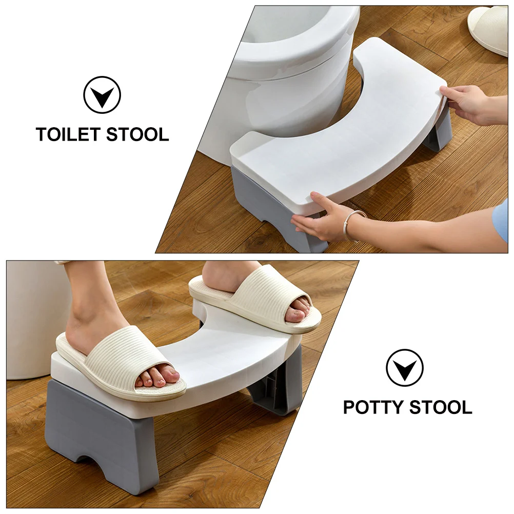 Toilet Step Stool Foot Plastic Footstool Durable Squat Bathroom Creative Toddler Child Heighten Squatting Chair