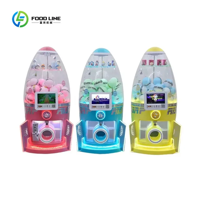 Customized Source Factory Wholesales Rocket Shape Capsule Toy Vending Machine Twisted Egg