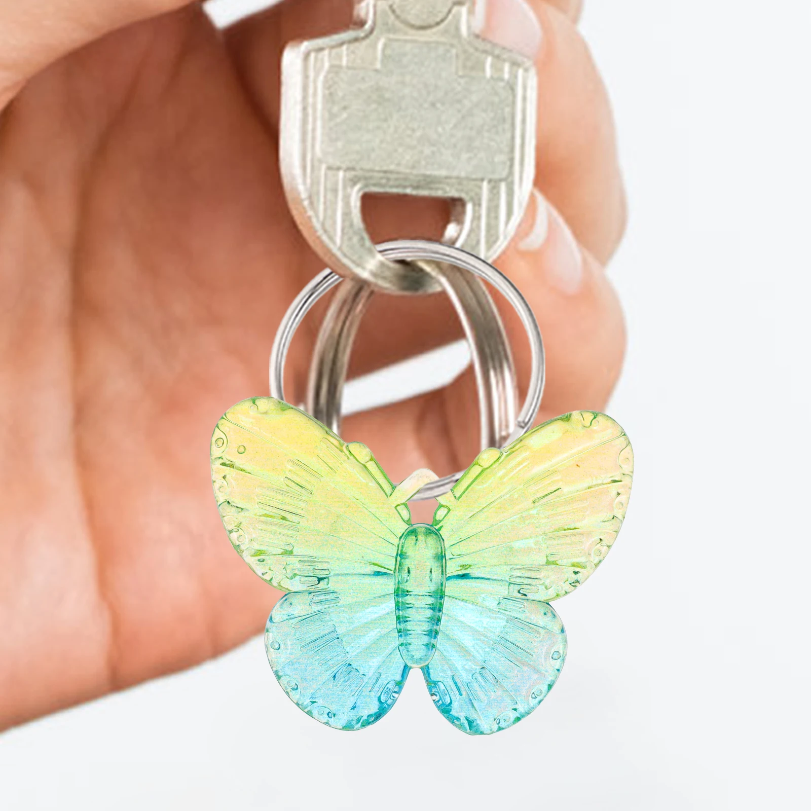 

50 Pcs Acrylic Butterfly Hair Accessories Tiny Decorative Ornaments for Phone Case Craft DIY Supplies Random Color