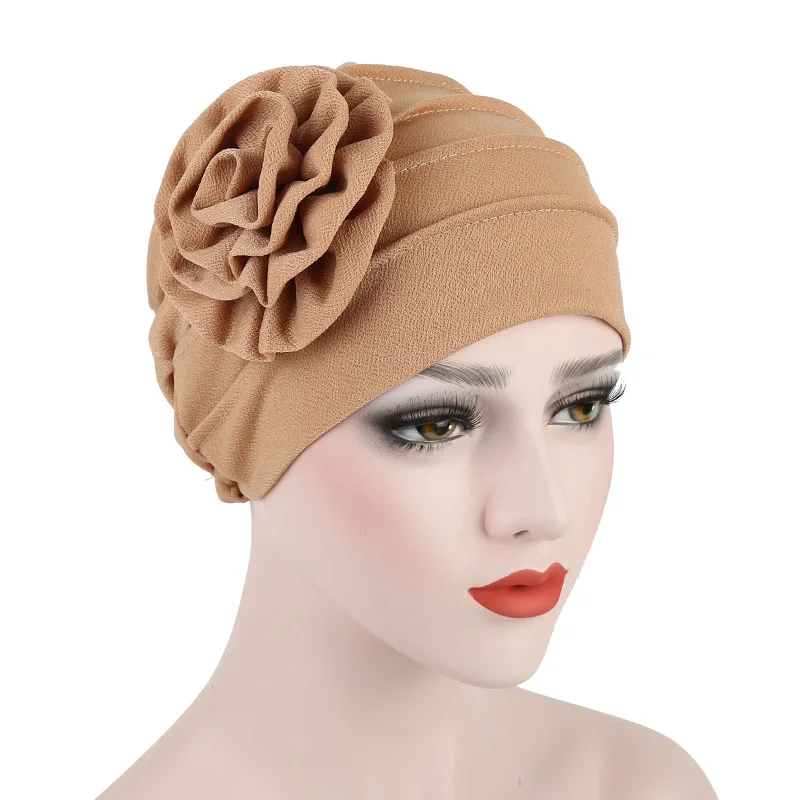 2023 New Arrival Femme Stretch Scarf Hat Turbans for Women Hair Accessories Beautiful Caps Inner Hijab Summer Winter Hats