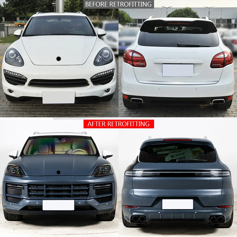 2011-2017 Old To New Sport Design Body Kit Front Bumper Headlight Rear Bumper Taillight Hood Mod PartsOld To New Facelift Body K