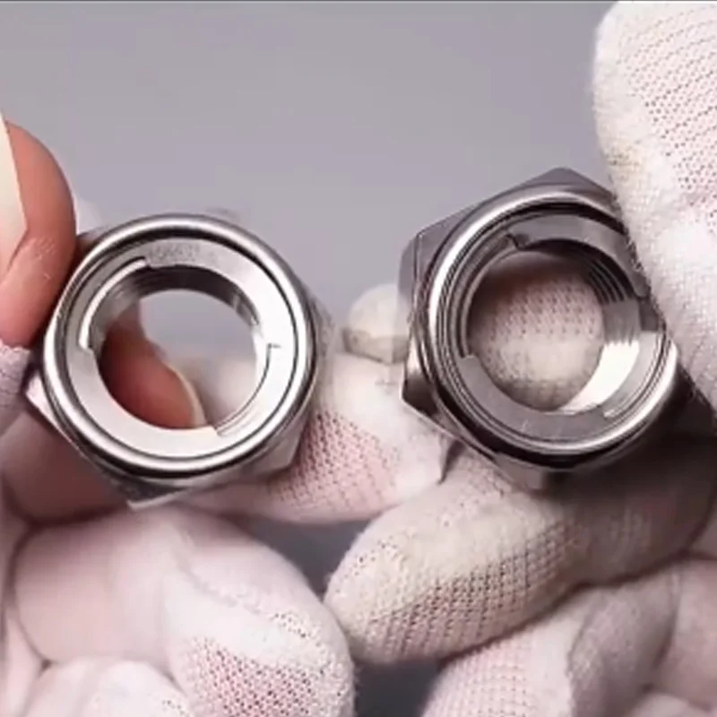 304 Stainless Steel DIN980 All Metal Hexagon Self Locking Insert Lock Nut M3 M4 M5 M6 M8 M10 M12 M14 M16 M18 M20 M22 M24 M27 M30