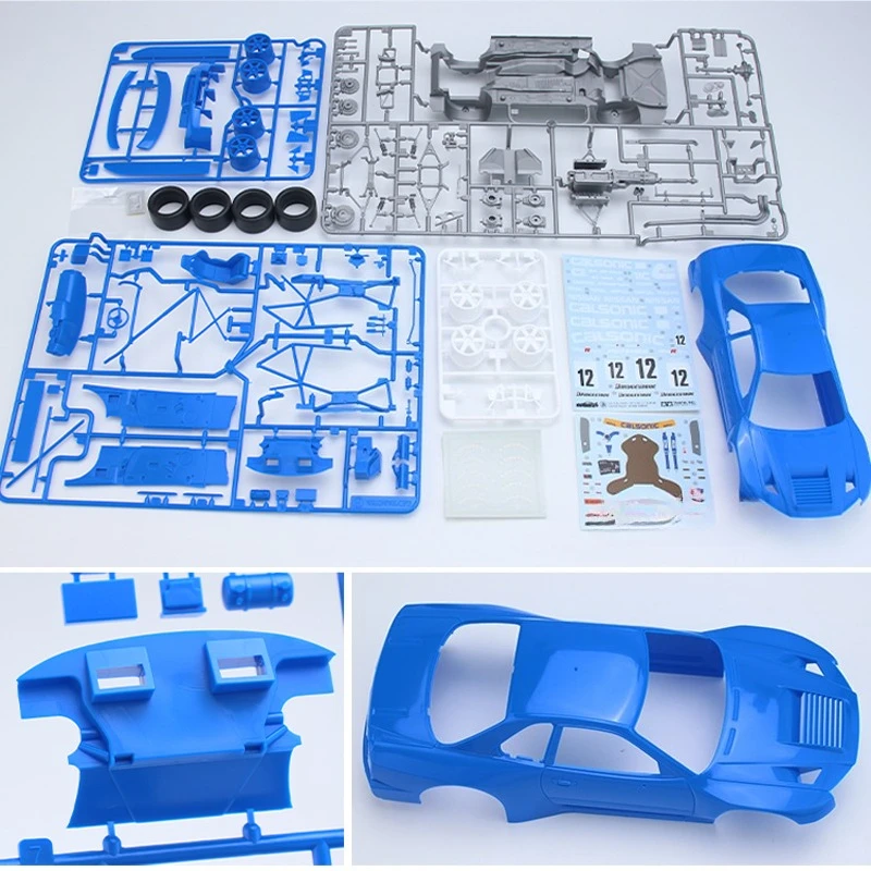 

TAMIYA пластиковая сборка, масштабная модель автомобиля, комплект 24219 Calsonic GTR R34 1/24, коллекция игрушек «сделай сам»