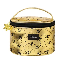 Disney Cartoon PU Mickey Mouse Waterproof Portable Bucket Cosmetic Bag