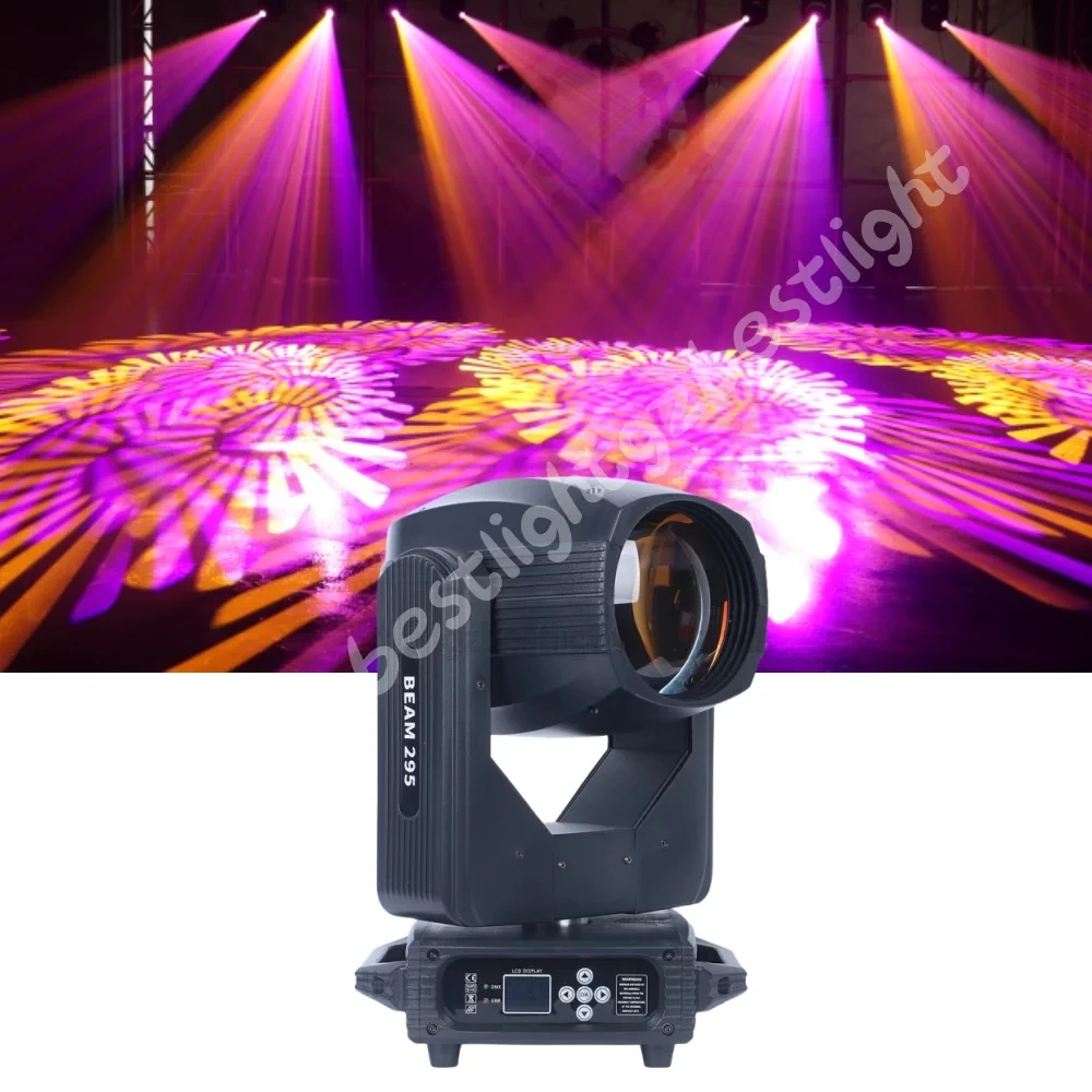 14R 295W Moving Head Strong Beam Spot Professional Stage Lights Lamp Bulb 14 Gobos Colors With Frost Rainbow Strobe Effect