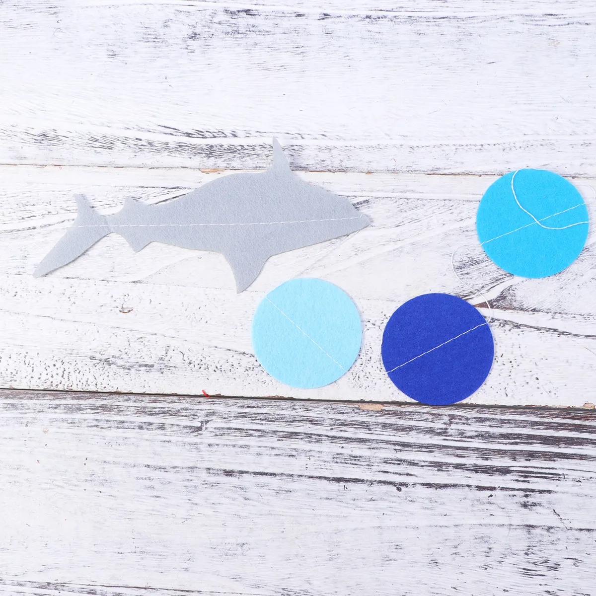 Cartoon Shark Birthday Banner Pull Flag Hanging Party Decoration for Room Window Mantel Table Tree Door Outdoor Indoor