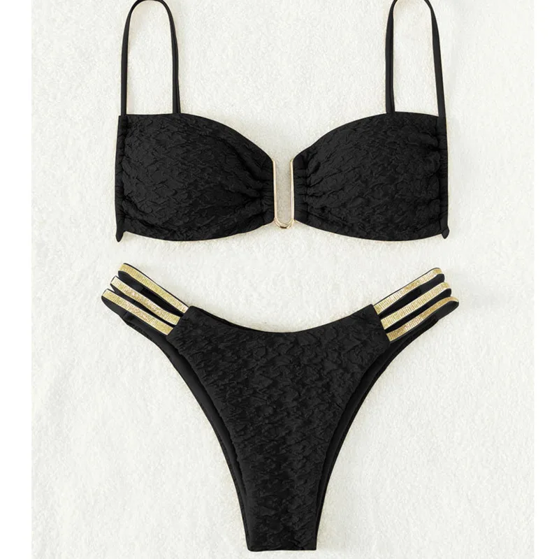 

New Sexy Bikinis 2025 Swimsuits Women's Swimwear Push Up Female Beach Swim Wear Bathing Suits Brazilian Bikini Set Pool Bather