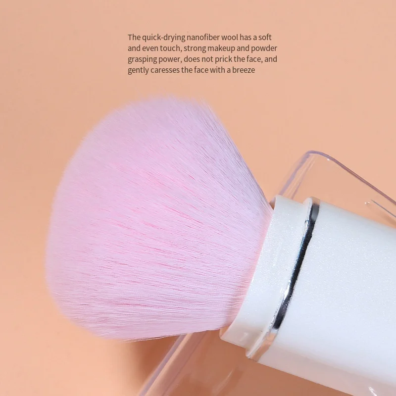 8 in1 Retractable Makeup Brush Mini Makeup Brushes Set Portable Multifunctional Loose Powder Blush Blending Beauty Makeup Tools