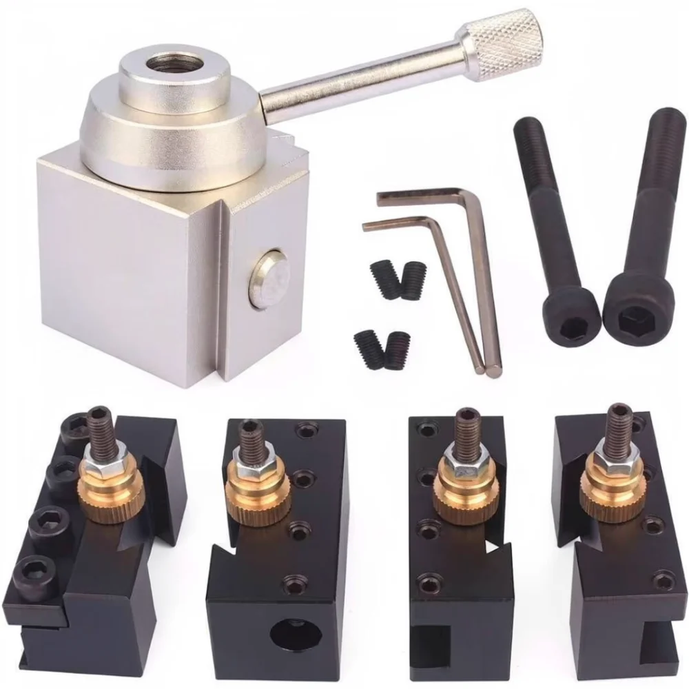 Advanced Quick Change Tool Post For 210 Mini Lathe Machine Precision Turning Holder For Cue Shaft Repair Tools
