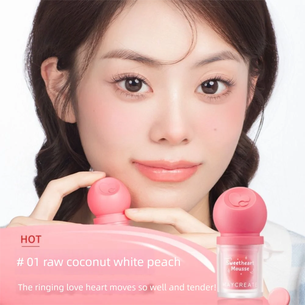 Nouveau fard à joues liquide Portable amélioration de la couleur hydratant chérie Mousse Blush mat atmosphère longue durée maquillage pour le visage
