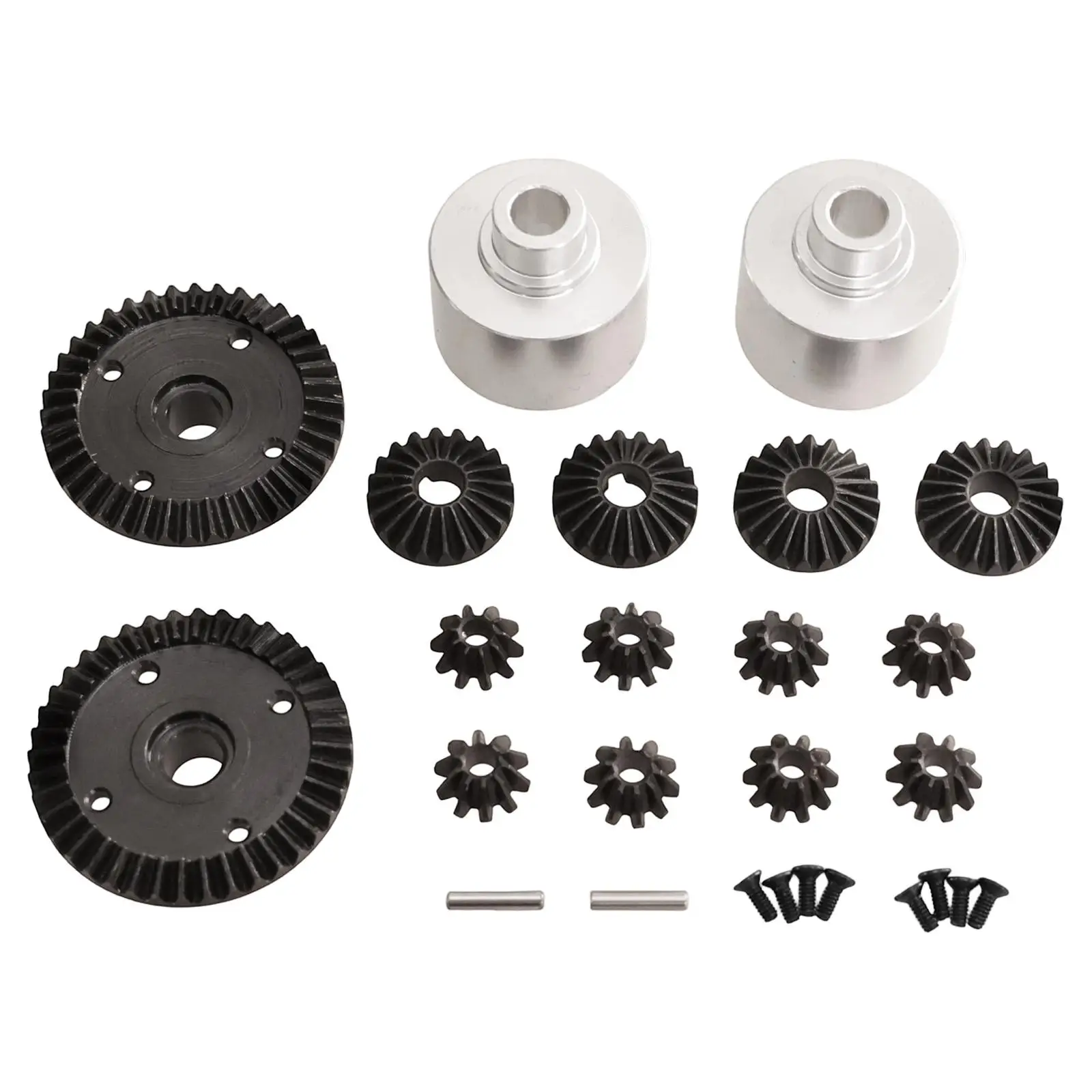 RC Differential Case Stable Upgrade Hobby Aluminum Alloy RC Model Car Accessories with Gears Diff Case Gear Diff Carrier