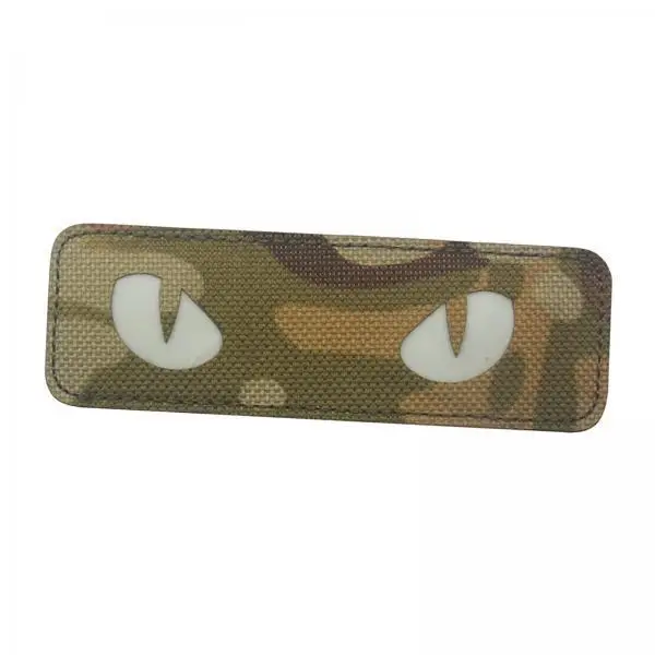 Cat Eye Patch Embroidery Badge Hook Fastener for Bags Jackets Outdoor Exercise and Airsoft Gear