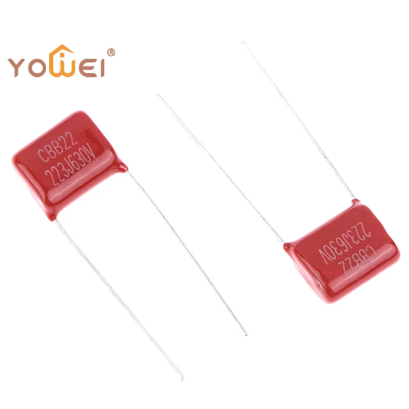 Latest 10Pcs Pro 223J 630V 22NF 0.022UF Capacitors Metallized Polypropylene Guitar Cap CBB Film Caps For Electric Guitar Bass