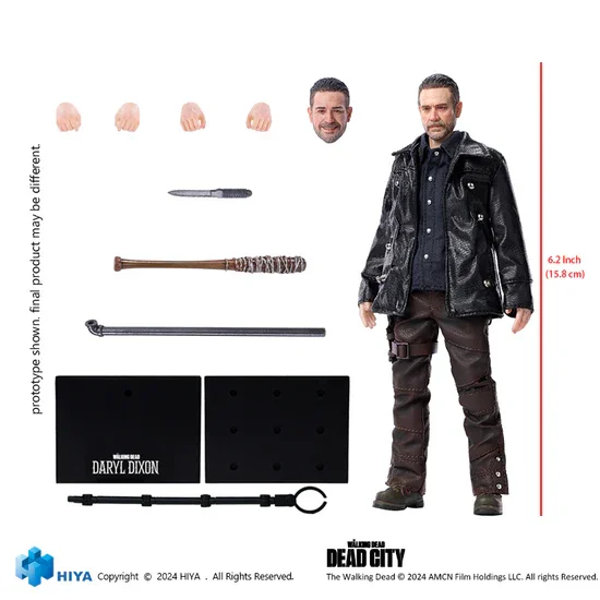 

HIYA Exquisite Super масштаб 1/12, 6-дюймовая фигурка «Ходячие мертвецы, город, Negan»