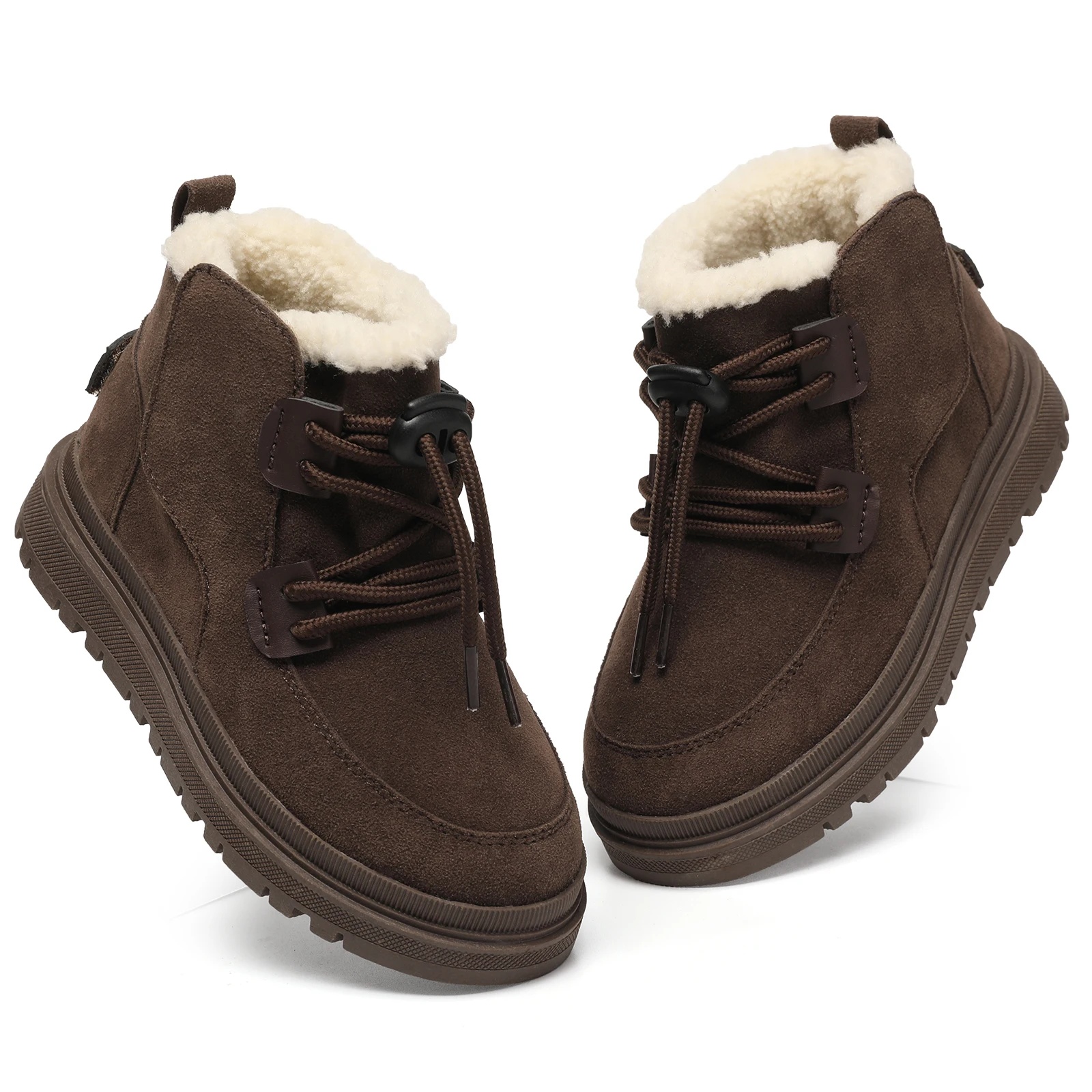 Kinderen Casual Schoenen Herfst Winter Laarzen Jongens Schoenen Mode Leer Zacht Antislip Meisjes Laarzen 23-34 Sport Loopschoenen