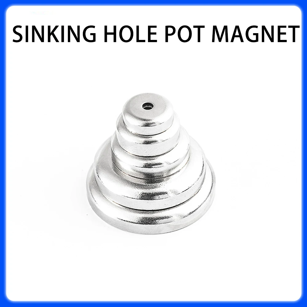 A16 A20 A25 A32 A42 A48 A60 A70 Strong Pot Magnet Countersunk Head Hole Steel Cup Iron Shell Magnet N35 Neodymium Magnets