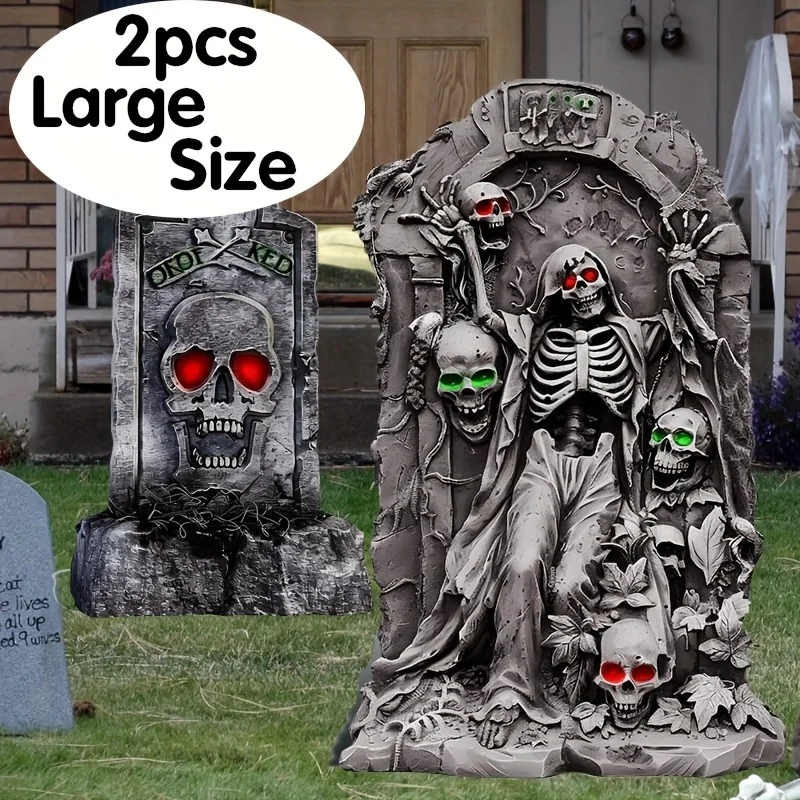 2 شواهد مقبرة الهالوين وعلامات الفناء، منطقة تزيين الفناء الخارجي