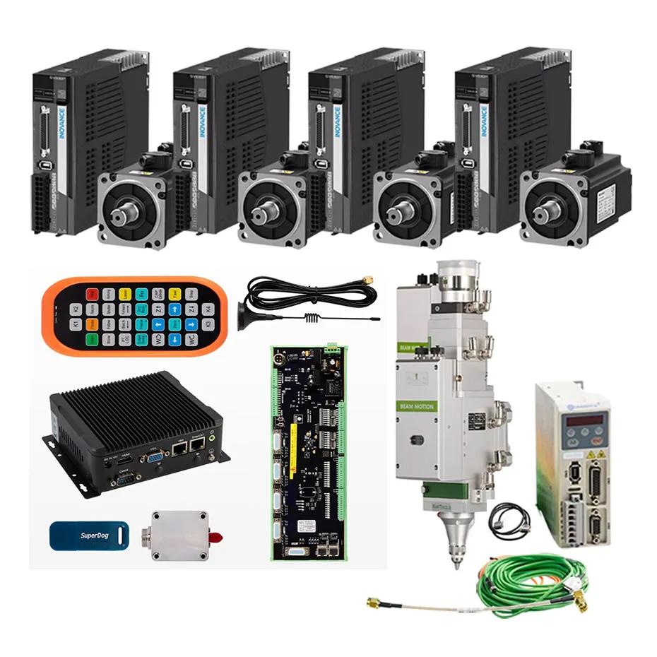 Raycus XC3000S Laser Cutting System BM110 Automatic Laser Cutting Head SV630/SV660 Huichuan Servo Motor Driver 750W 400W