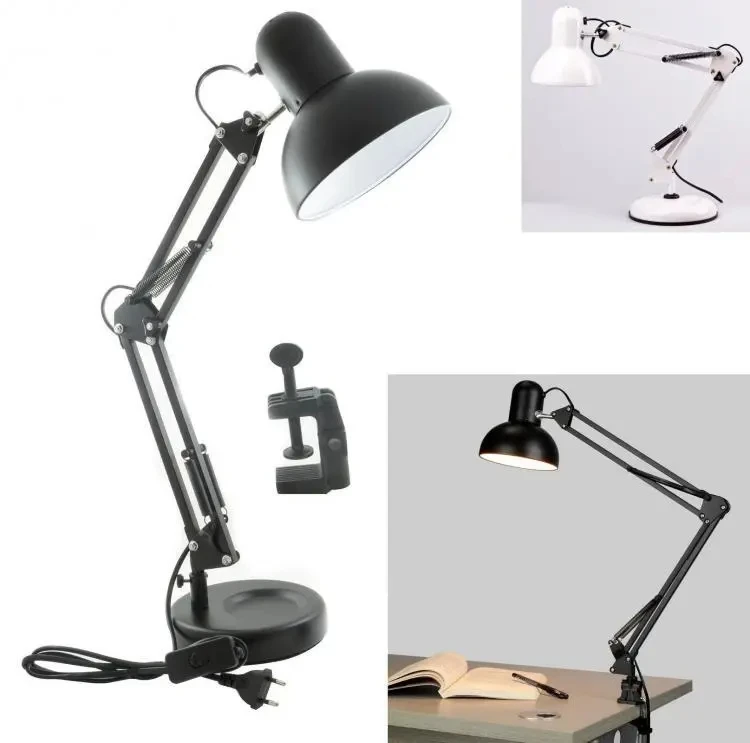 

Настольная светодиодная лампа-прищепка с гибким кронштейном для защиты глаз, для учебы, работы, маникюра, спальни