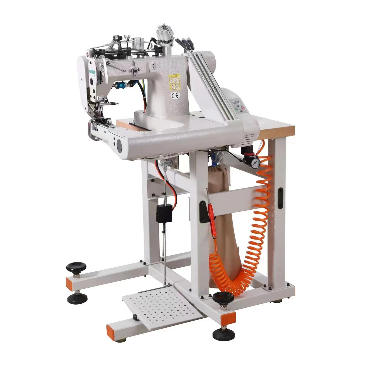 QK-J9588 Factory Price Automatic Feed off the Arm Sewing Machine with Built-in Tug Direct Drive Motor
