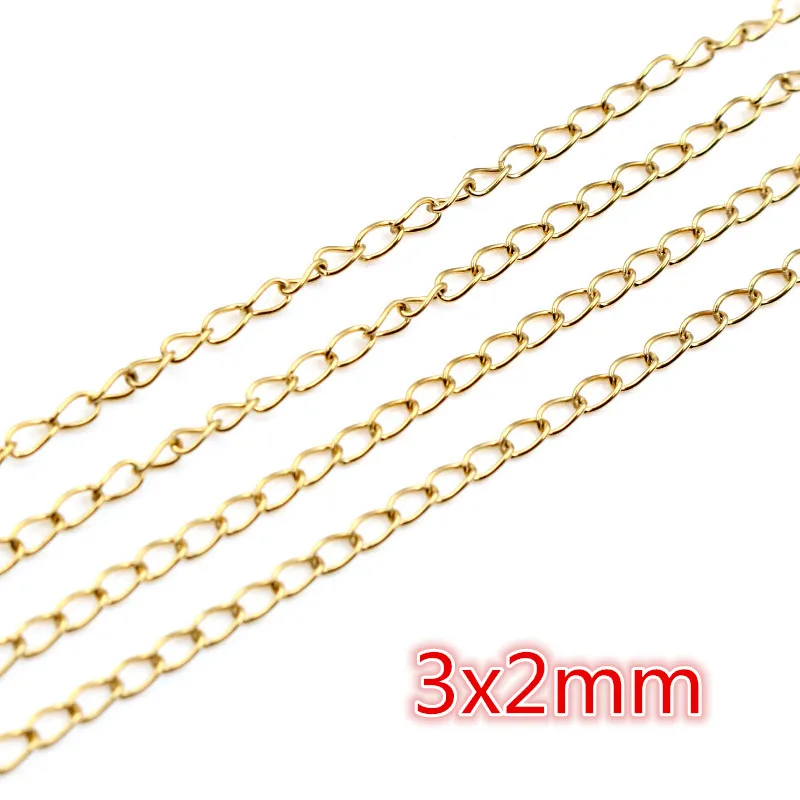 Never Fade Stainless Steel Gold Plated Necklace Chains