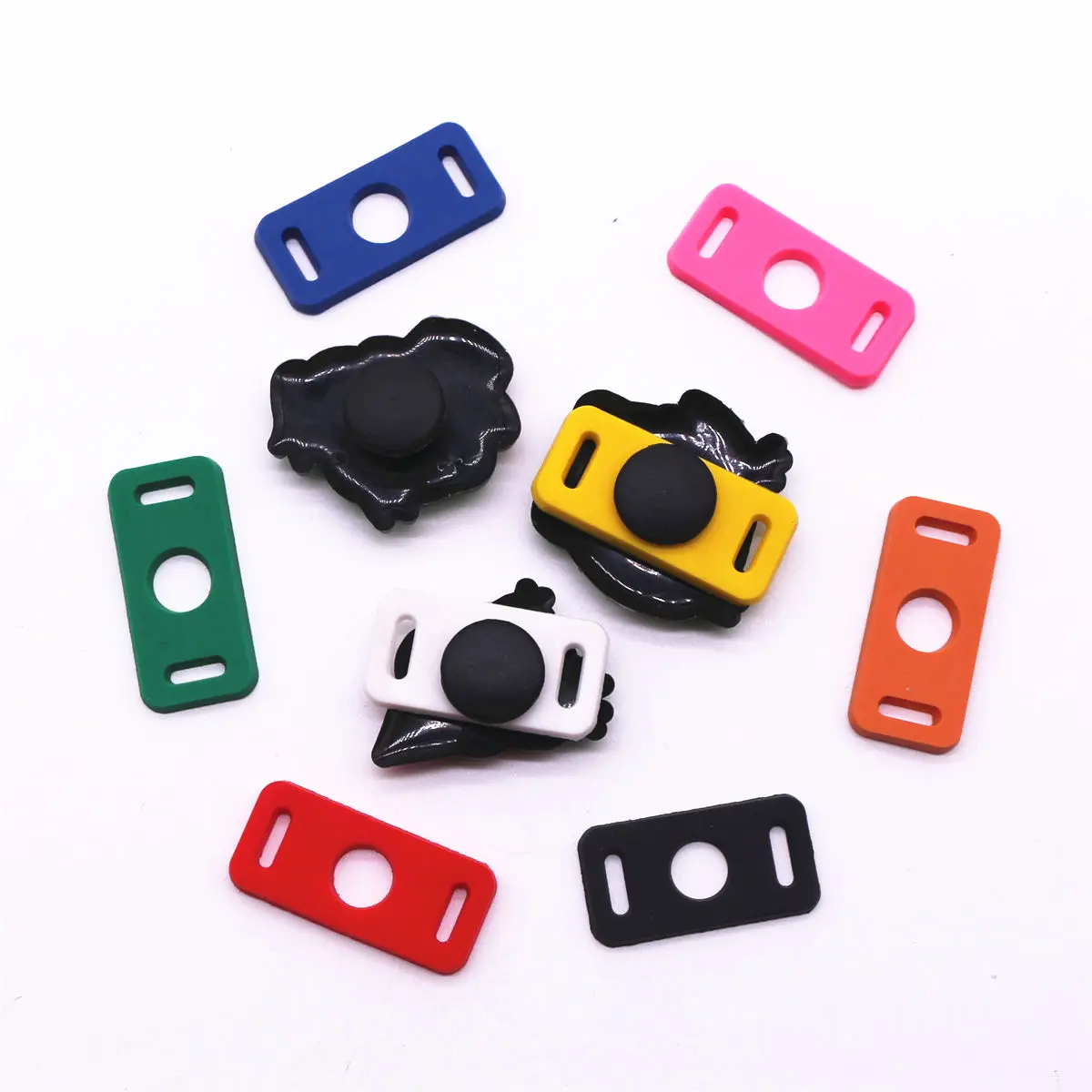 1 Pcs PVC Shoe Decorations Shoelace Buckle Casual/Sports Black White Green Blue Pink Shoe Accessories Shoe Laces Charms Ornament
